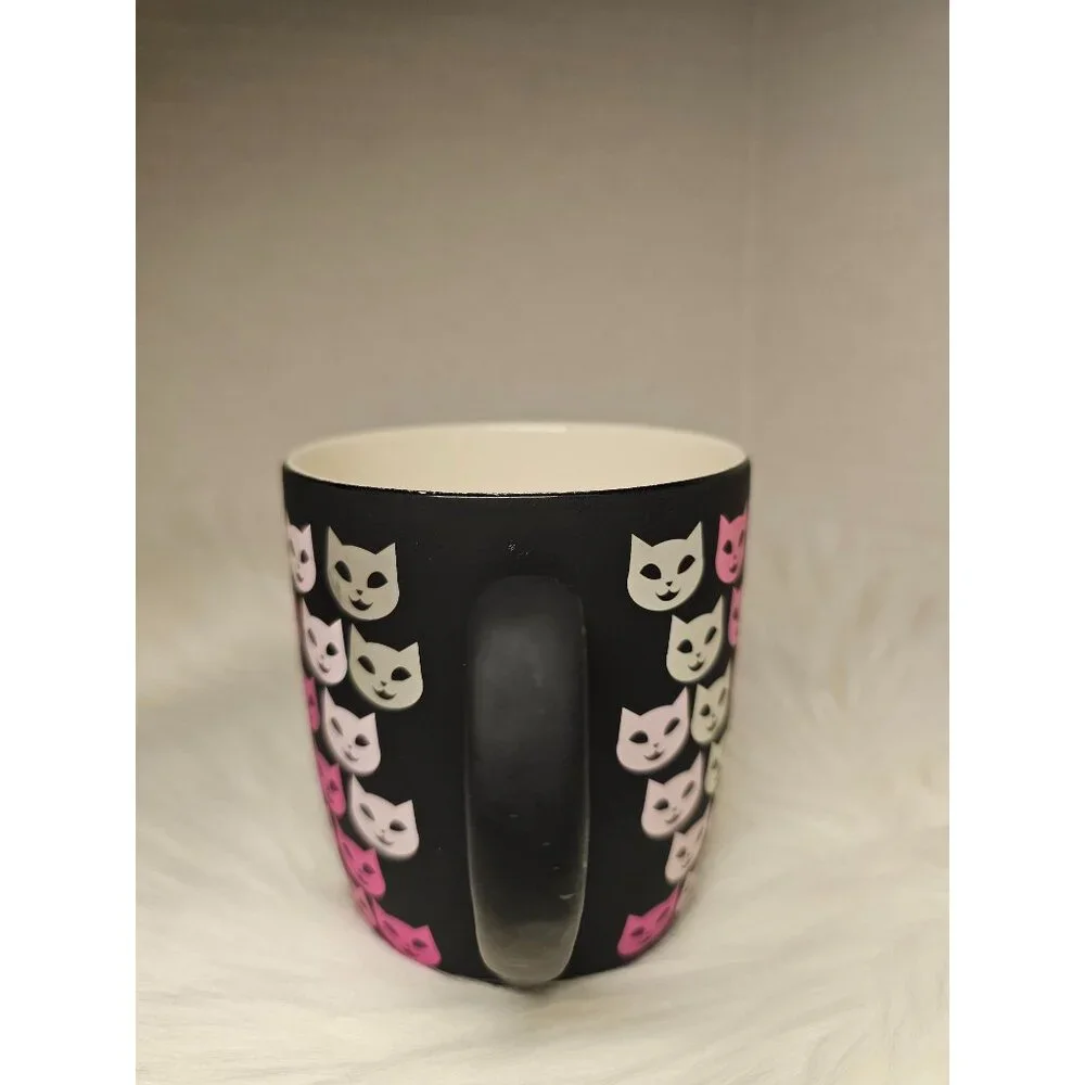 Cobwebs &‎ Caldrons Pink Purple Silver Cats Coffee/Tea Mug 16 oz